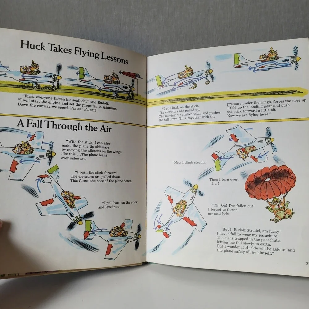 Vintage‎ Richard Scarry's Great Big Air Book 1971 Random House Edition F1
